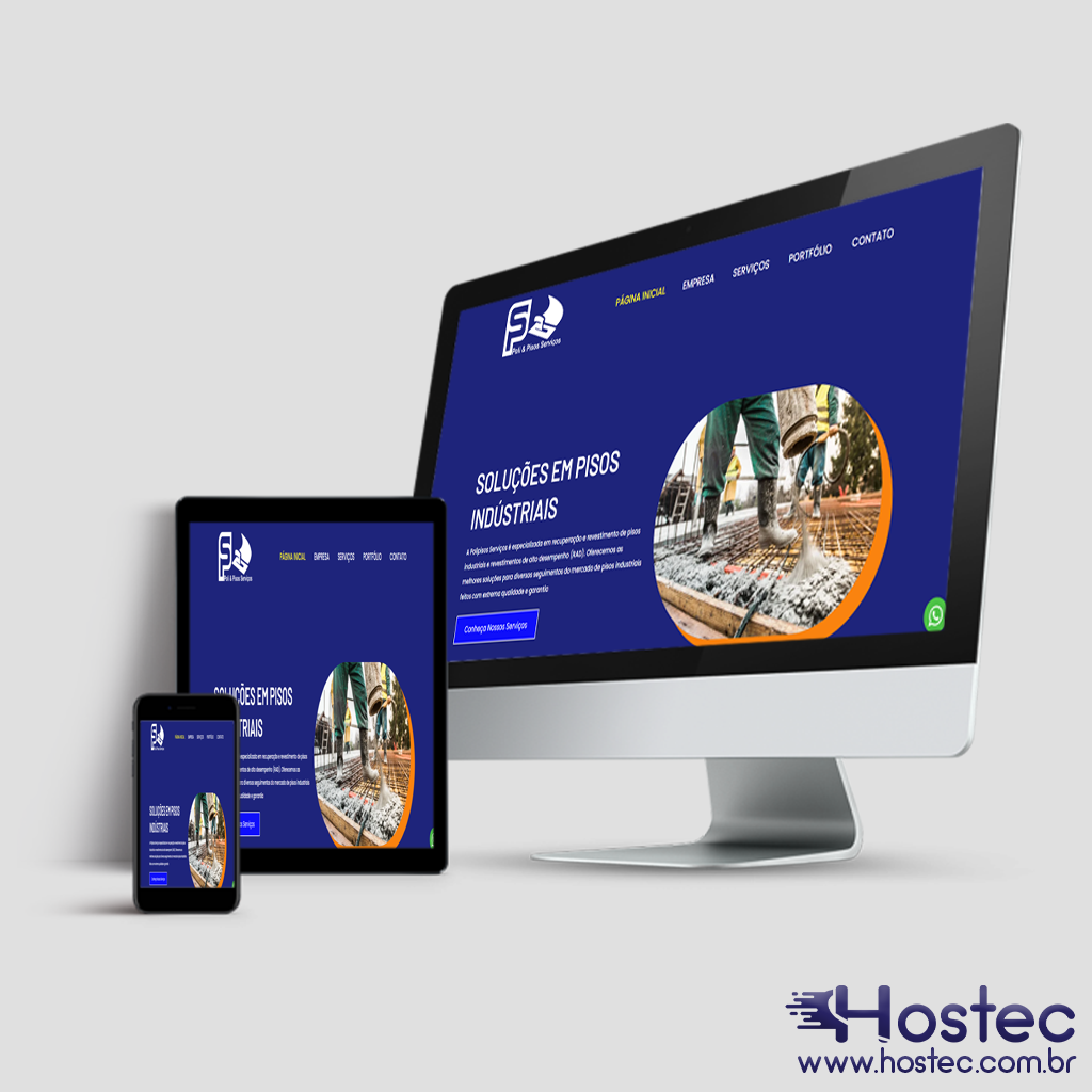 Criação de Site para Empresa Polipisos Indústriais