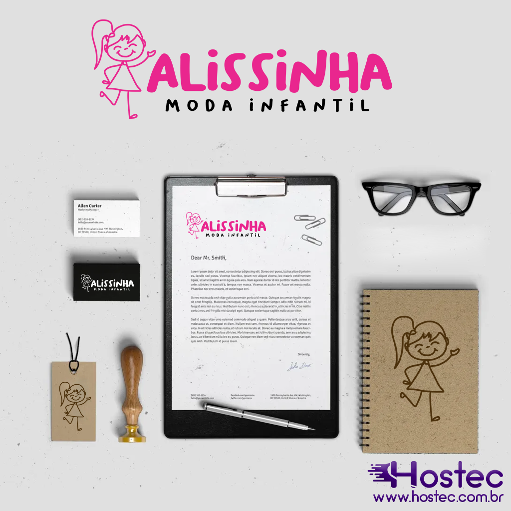 Criação da Logomarca Alissinha Moda Infantil