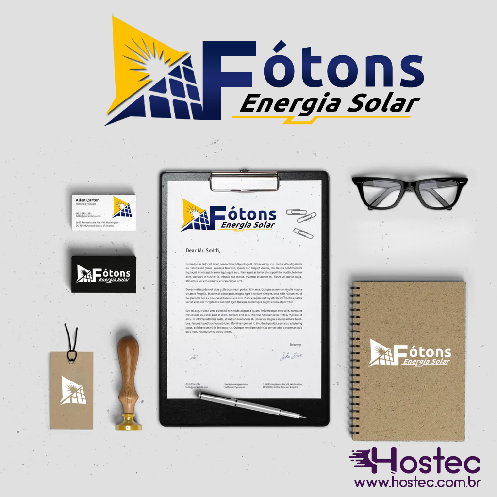 Criação de Logomarca para Instaladores Fotovoltaicos – Fótons Energia Solar