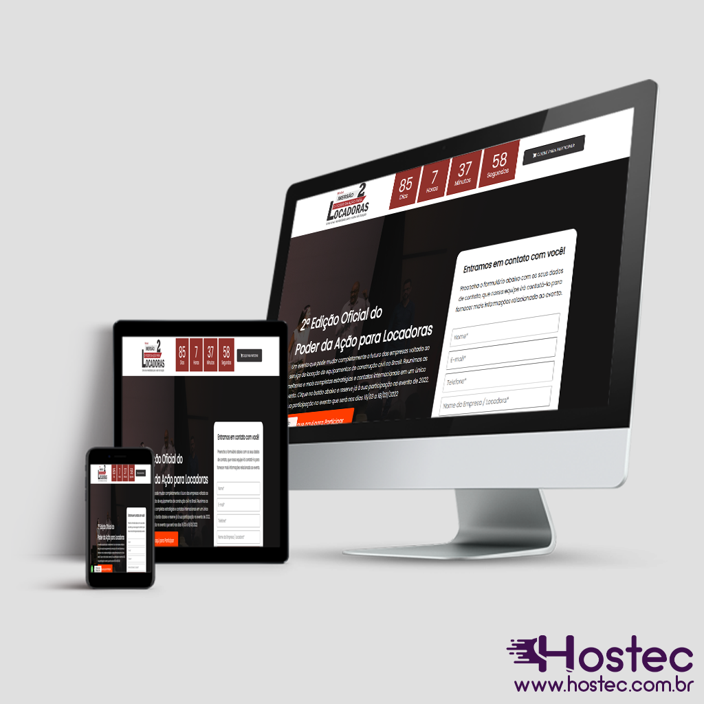 Criação da Landing Page – O Poder da Ação para Locadoras