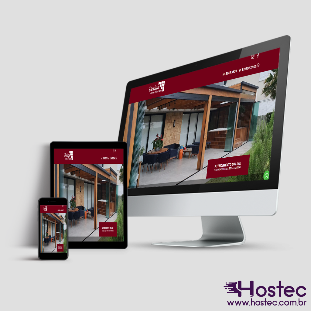 Criação de Site para Vidraçaria – Design Vidros e Madeira