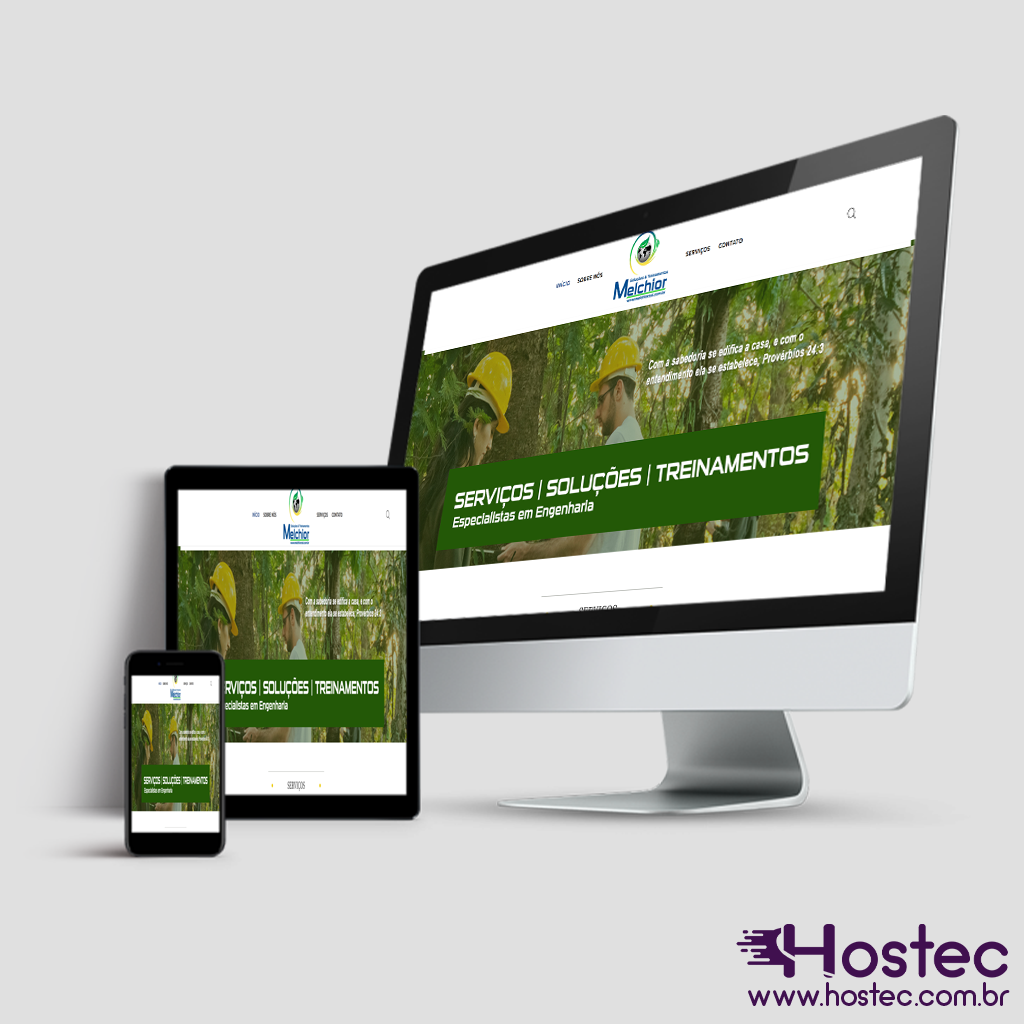 Criação do site da Melchior  SST Engenharia Ambiental