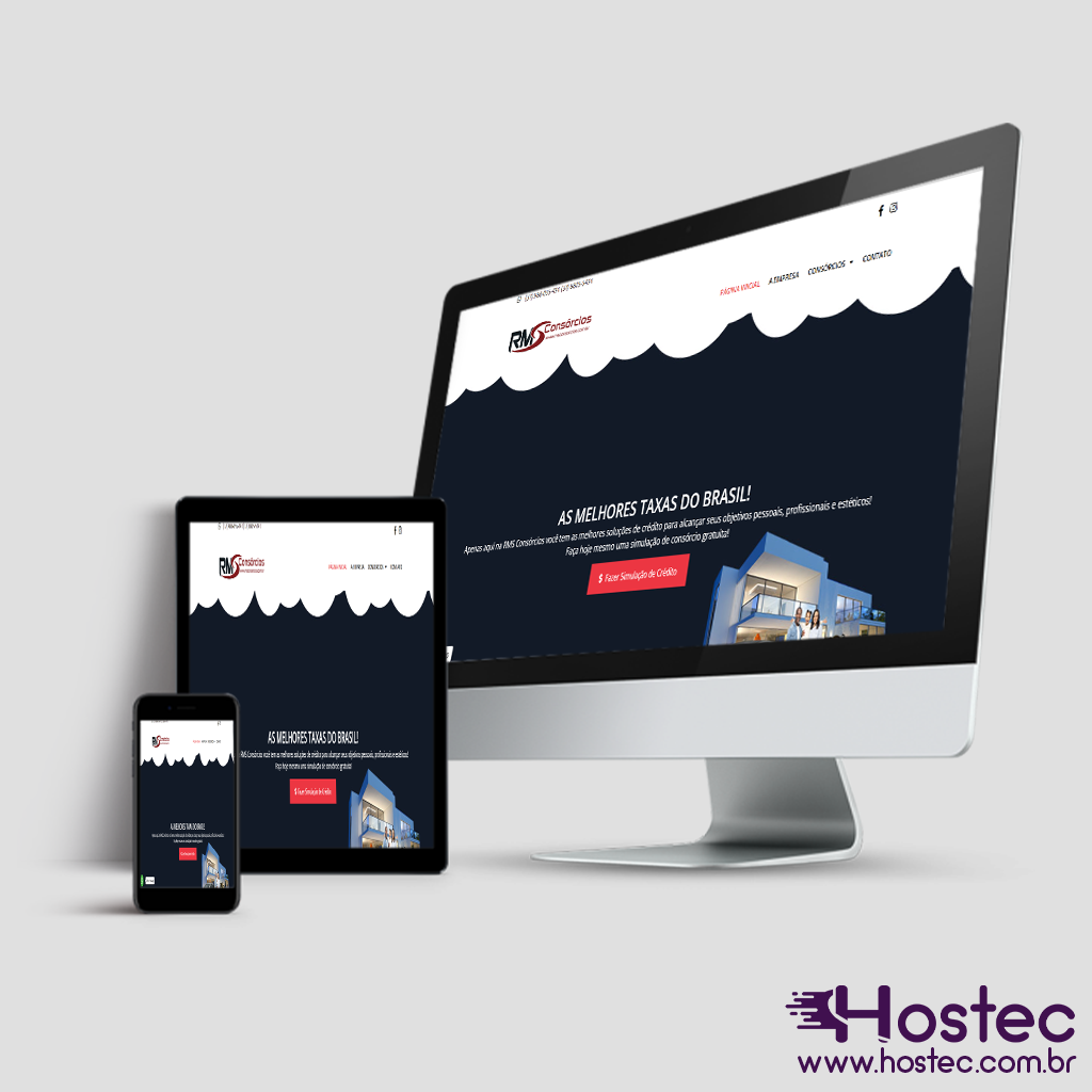 Criação do Site da Empresa RMS Consórcios