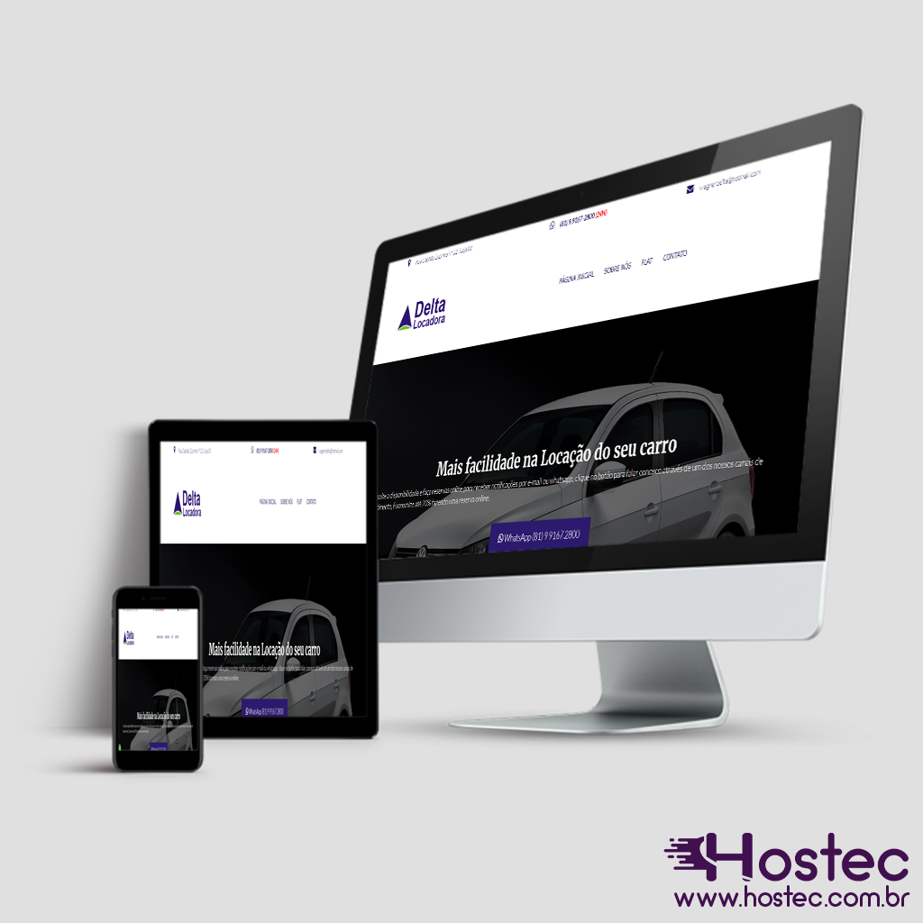 Criação de Site para Locadora de Veículos Delta