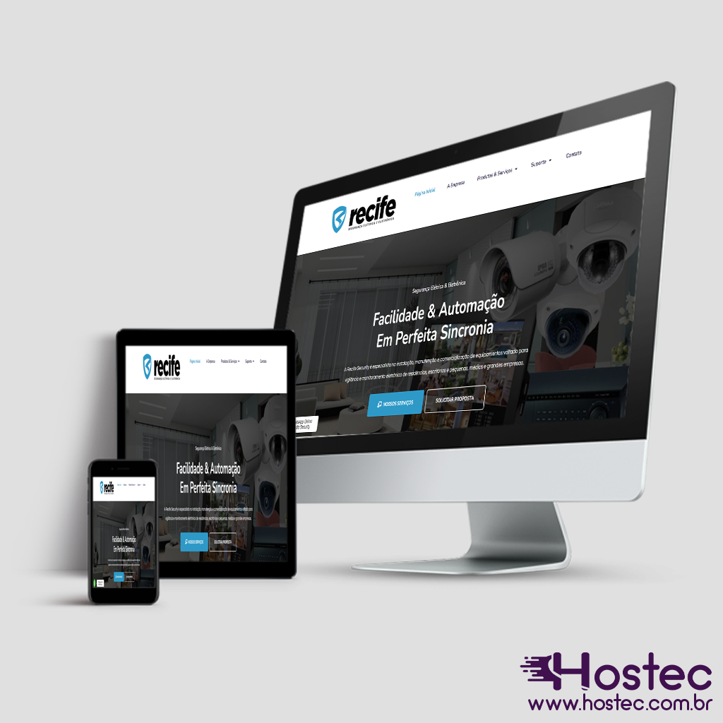 Criação de Site para Empresa Recife Security