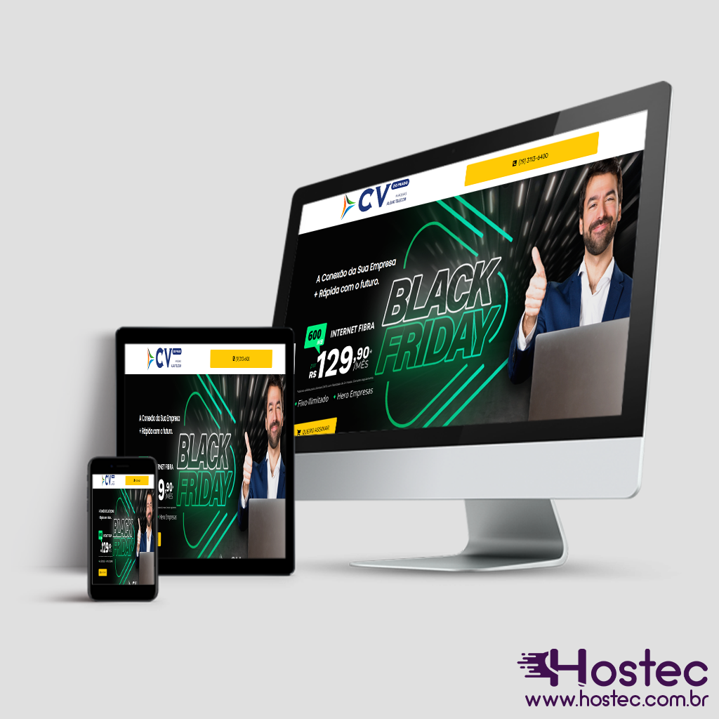 Criação de Landing-Page de Planos de Internet CV do Prado