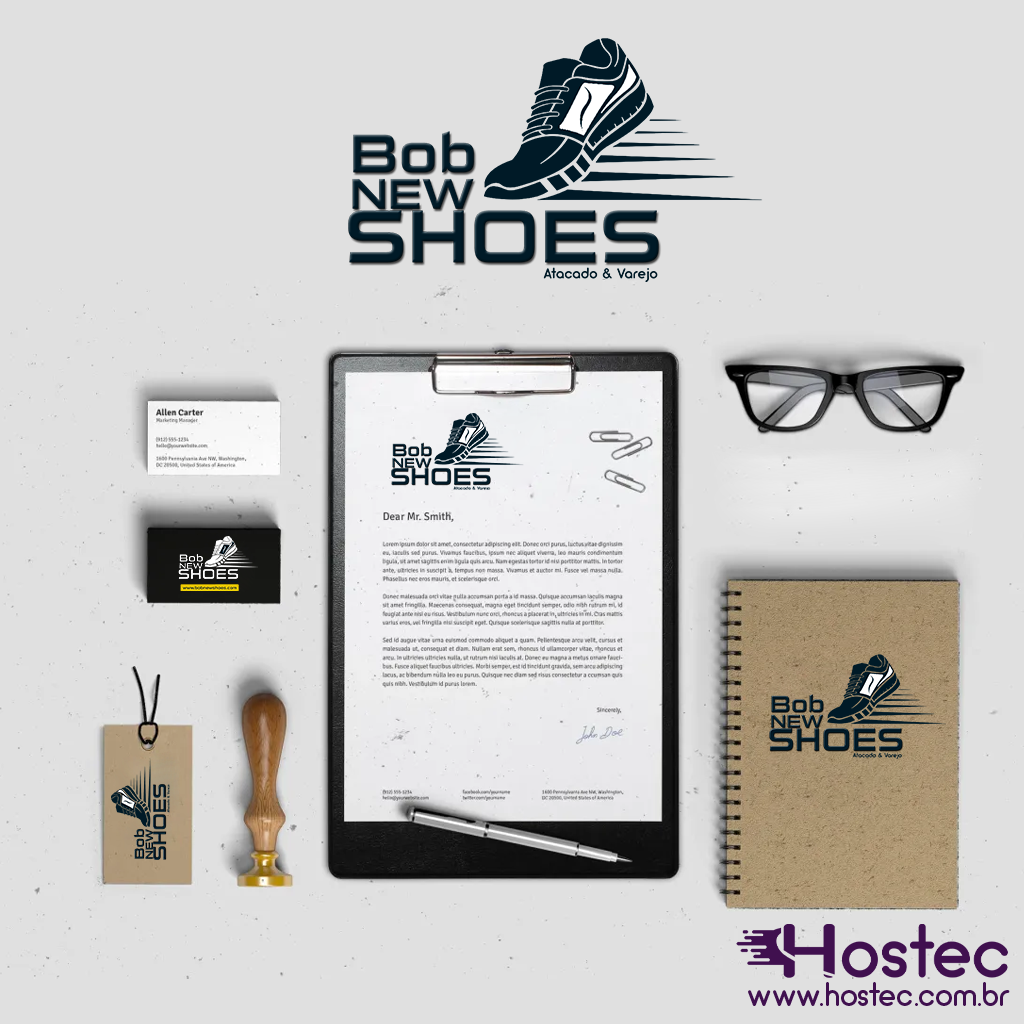 Portfólio da Logomarca Bob New Shoes