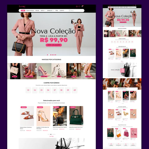 Loja Virtual Pronta para Roupas e Acessórios