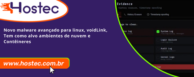 Novo malware avançado para Linux, VoidLink, tem como alvo ambientes de nuvem e contêineres