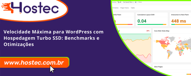 Velocidade Máxima para WordPress com Hospedagem Turbo SSD: Benchmarks e Otimizações