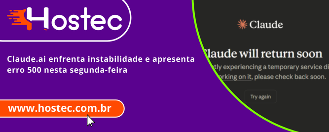 Instabilidade Claude.ai erro 500