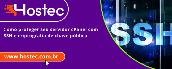 Como proteger seu servidor cPanel com SSH e criptografia de chave pública